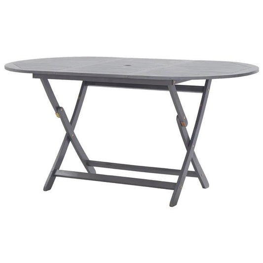 Tuintafel Inklapbaar – Opvouwbare Tuinset – Buitentafel – Picknicktafel – Campingtafel – Stevig Acaciahout – 160x85x75 cm