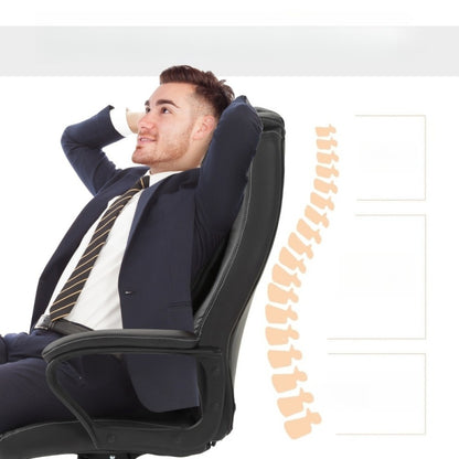Bureaustoel – Ergonomische Stoel – Office Chair – Gamerstoel – Bureaukruk – Verstelbare Hoogte – Lendensteun & Hoofdsteun – Stevig Metaal Frame – Vijfwielige Draaivoet – Gevoerde Armleuningen – Zwart