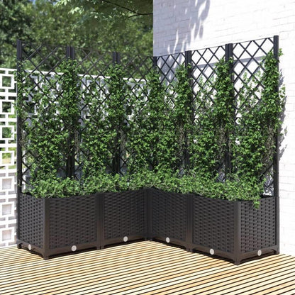 Plantenstandaard – Plantenrek – Klimplant Steun – Bloemenhouder – Latticestructuur – 120x120x136 Cm – Duurzaam Polypropyleen