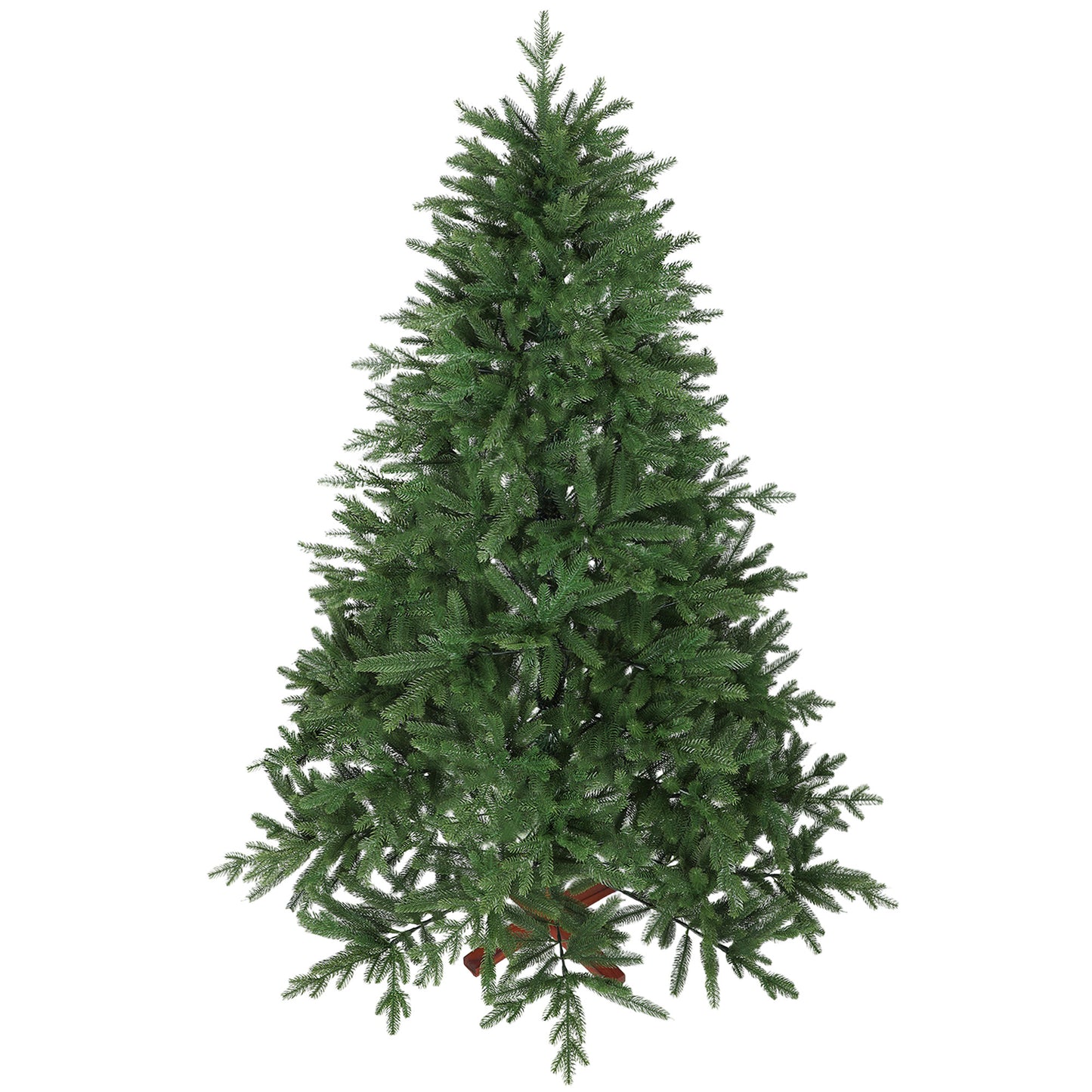 Kunstkerstboom – Nepboom – Kerstboom Kunststof – Vouwbare Kerstboom – Groene Kunstkerstboom – Realistische Uiterlijk – Houten Voet