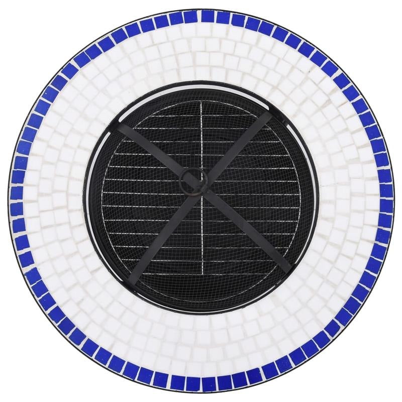 68cm Blue and White Fireplace Table Suitable for Fireplace Side Storage Living Room Decoration Matching Leisure Items Placement, Home Decor, Leisure Item Holder, Decorative Table, Display Stand, Accent Table, Fire Pit Outdoor