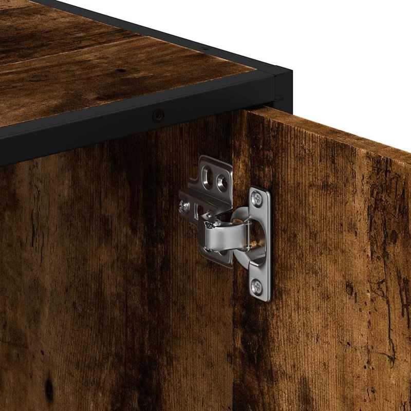 Badkamermeubel – Badmeubel – Wastafelmeubel – Onderbouwkast – Badkamerkast – Smoked Oak Kleur – Ruimtebesparend Design – 65x33x60 cm