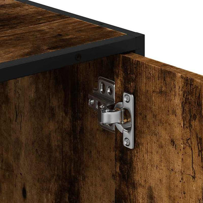 Badkamermeubel – Badmeubel – Wastafelmeubel – Onderbouwkast – Badkamerkast – Smoked Oak Kleur – Ruimtebesparend Design – 65x33x60 cm