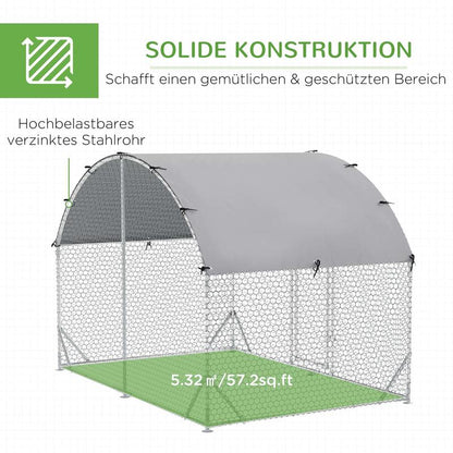 Dierenren – Buitenren – Kippenren – Konijnenren – Knaagdierenren – Stevig Metalen Frame – Waterafstotende Oxford Stof