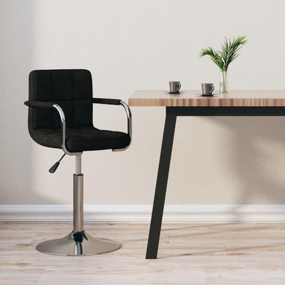 Modern Black Fabric Bar Stool with Backrest - Adjustable Height, Sturdy Hardwood Frame & Easy-Clean Fabric Seat, Counter/Bar Height - Assembly Required for Kitchen, Home Bar, Cafe, Restaurant - Contemporary Modern Design