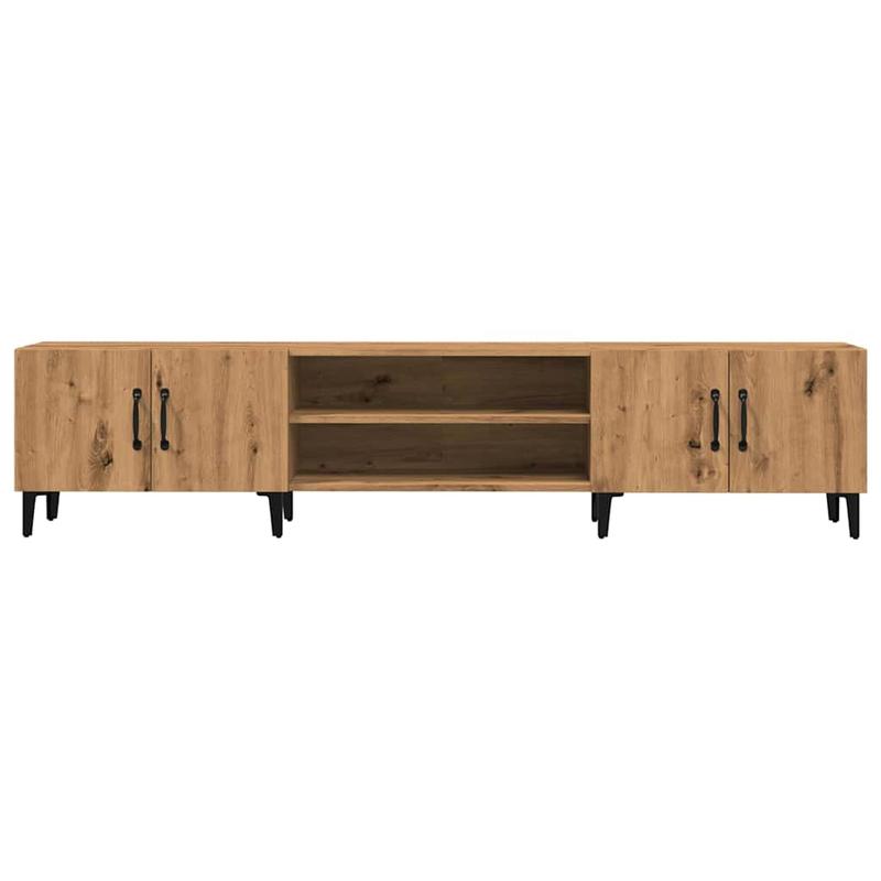 Tv-kast – Tv-meubel – Entertainmentmeubel – Multimedia kast – Opbergmeubel – Walnootbruin – Ruimtebesparend Ontwerp – Hoogwaardig Meerlaagshout