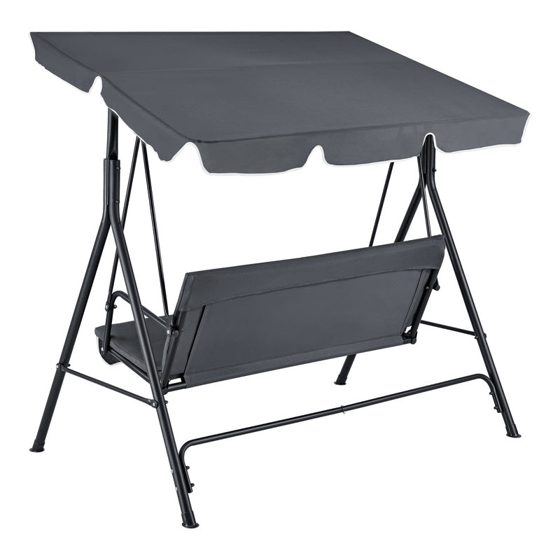 Tuinschommelbank – Schommelbank – Hollywoodschommel – Verandaschommel – Hangbank – 3-Zits – Gepoedercoat Staal – Waterafstotende Polyester Bekleding