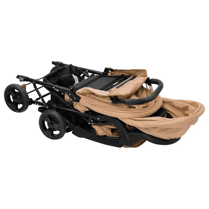 Tandem Buggy – Duo Buggy – Dubbele Kinderwagen – Tweelingwagen – Duobuggy – Stalen Frame – Verstelbare UV-Zonnekap – Opvouwbaar