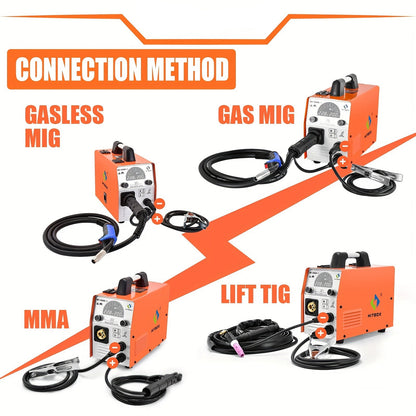 Lasapparaat – Mig-lasmachine – Tig-lasapparaat – Elektrode-lasapparaat – Multifunctioneel lasapparaat – 4-in-1 lasmachine – Digitale Display – Overbelastingsbeveiliging