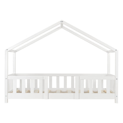 Kinderbed – Kinderbedden – Bedhuisje – Kinderbed Frame – Kinderbed 120x200cm – Valbeveiliging – Massief Dennenhout