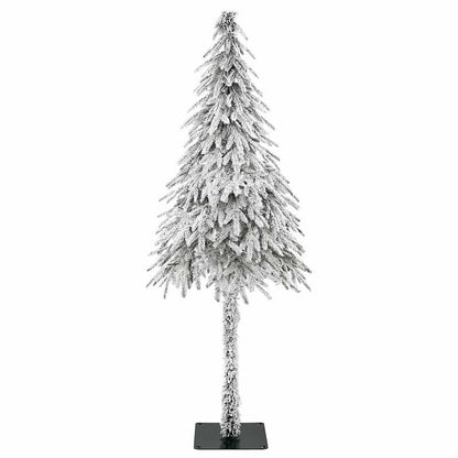 Extra Large 180cm (6ft) Artificial Christmas Tree - Full Floor Decoration with Sturdy Base, No Assembly Required, Realistic Snowy Branches, Heavy-Duty Construction for Living Room, Entryway, Party Decor - Easy Setup Holiday C