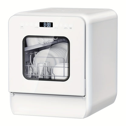 Mini Vaatwasser – Tafelmodel Vaatwasser – Kleine Vaatwasser – Compacte Vaatwasser – Mini Dishwasher – Ingebouwd 5L Waterreservoir – 7+2 Wasprogramma’s & 24-Uurs Uitgestelde Start