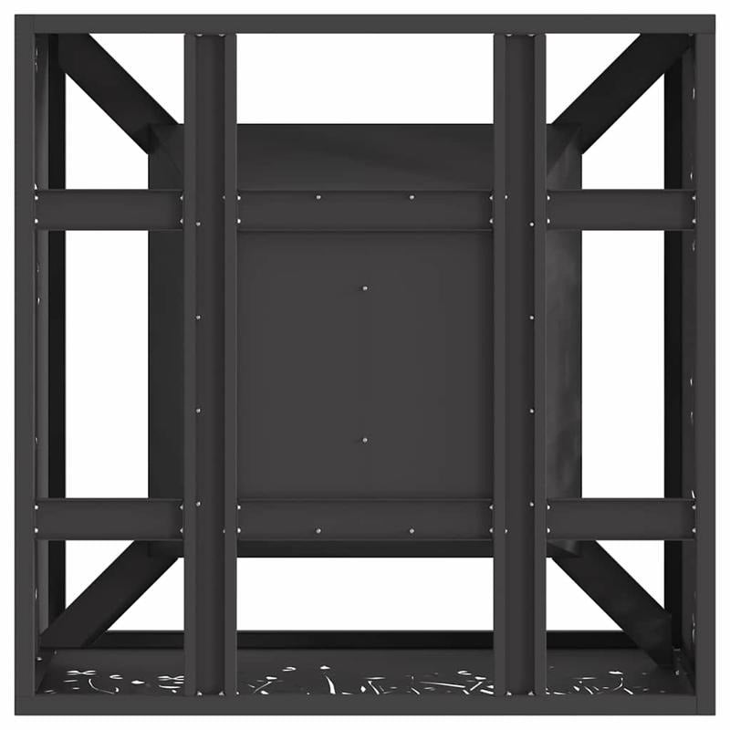 Vuurkorf – Vuurschaal – Buitenhaard – Terrashaard – Tuinhaard – Zwart Metaal – 60x60x30 cm – Duurzaam & Draagbaar