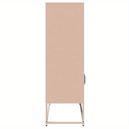 Hoge Kast 68x39x123cm Staal Roze