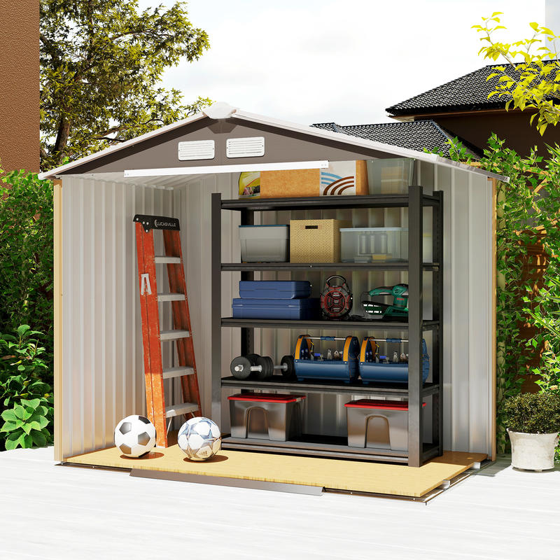 Metaal Tuinhuis – Tuinschuur – Tuinberging – Schuur – Tuinopslag – Compact 2,13x1,30x1,85m – Stevig Metalen Frame – Ruimtebesparende Schuifdeuren