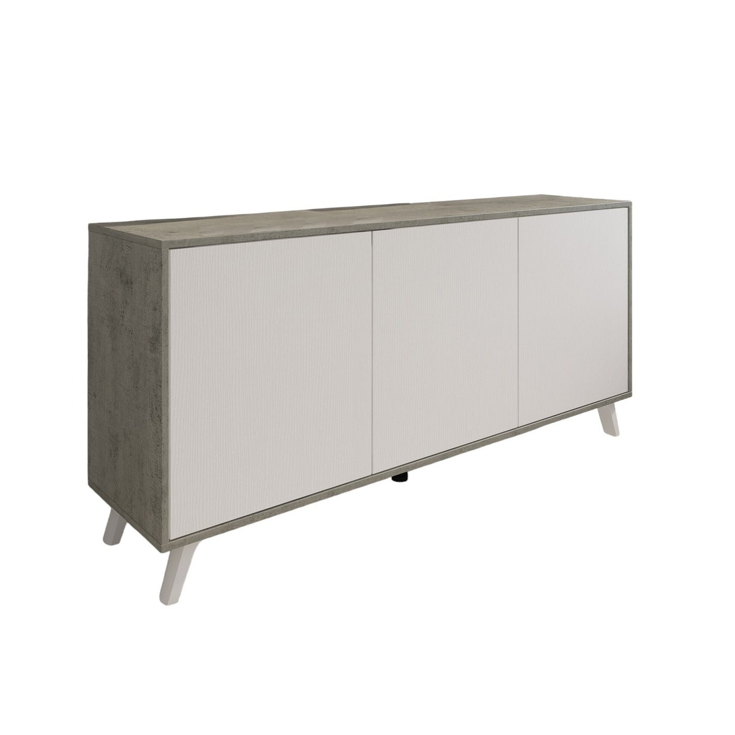 Dabello Sideboard, Kitchen Buffet, Design Living Room Cabinet, Modern 3-Door Sideboard with Shelves, 154x40x75 cm, Available in 6 Colors