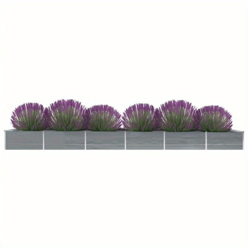 Verhoogde Plantenbak – Tuinbak – Bloembak – Plantenbak – Moestuinbak – Gegalvaniseerd Staal – 600x80x45 cm – Weerbestendig – Snelle Montage