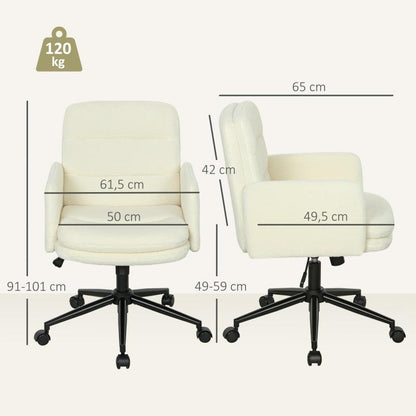 Ergonomische Bureaustoel – Kantoorstoel – Werkstoel – Draaistoel – Bureaustoel Thuis – Verstelbare Zithoogte – Luxe Velvet Bekleding