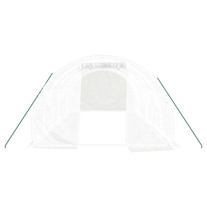 Kas – Serre – Tuinkas – Kweekkas – Bianco Variant – Stevig Wit Stalen Frame – Ruim 18 m² - 6x3x2 m
