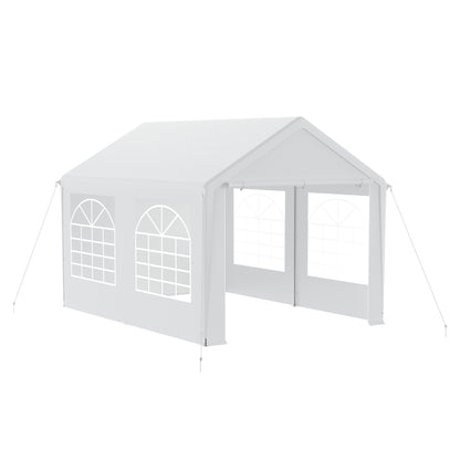 Party Tent Garden Pavilion Foldable Tent Camping Tent with Side Panels and Windows for Party, Market Stall, and Outdoor Camping (3x4m/3x6m)