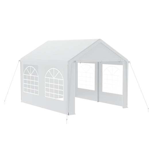 Party Tent Garden Pavilion Foldable Tent Camping Tent with Side Panels and Windows for Party, Market Stall, and Outdoor Camping (3x4m/3x6m)