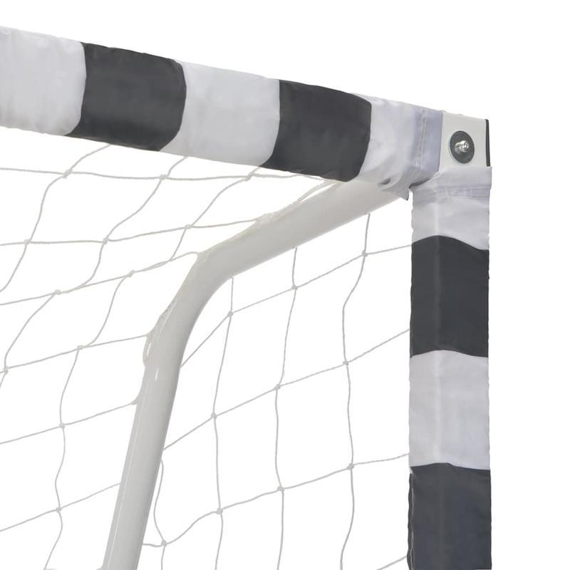 Voetbaldoel – Soccer Goal – Football Net – voetbalgoal – voetbaldoeltje – Metaal – 300x200x90 cm – Weerbestendig – Inclusief Bevestigingshaken
