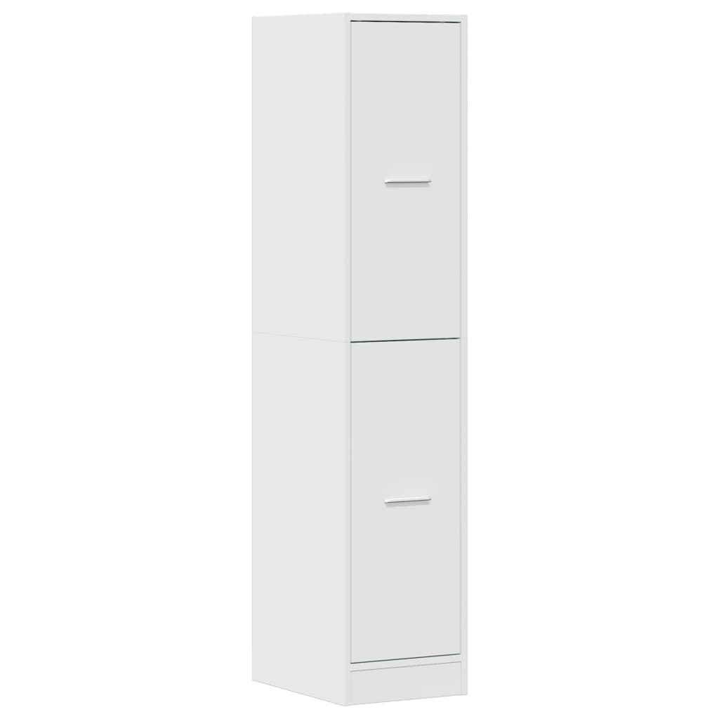 Apothecary Cabinet High Gloss White 30x41x144.5 cm Engineered Wood Side Cabinet Organizer Storage Cabinet Storage Box for Bedroom, Living Room, Bathroom, Home Furniture