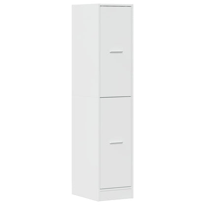 Apothecary Cabinet High Gloss White 30x41x144.5 cm Engineered Wood Side Cabinet Organizer Storage Cabinet Storage Box for Bedroom, Living Room, Bathroom, Home Furniture