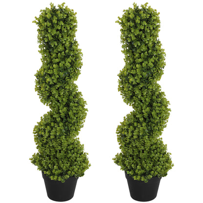 Kunstplant – Kunstbloemen – Nepplant – Kamerplant – Decoratieplant – 2 stuks in pot – 90 cm hoog – Onderhoudsvrij kunststof