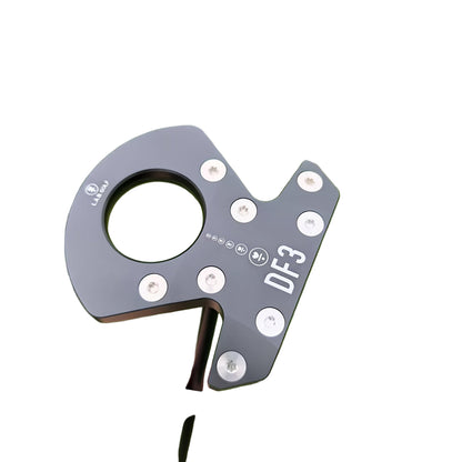 Golfputter – Golfclub – Putter – Golfaccessoire – Sportuitrusting – Stalen Shaft S-Stiff – Gesmede Aluminium Kop – Zwart