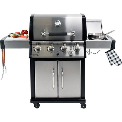 Gasbarbecue – Gas Grill – Buitenkeuken – BBQ – Tafelbarbecue – Roestvrij Staal – 17,5 kW Vermogen
