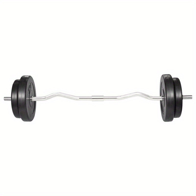 Halterstang – Curlstang – Barbell – Fitnessstang – Verstelbare Halter – 30kg Gewicht – Ergonomisch Gebogen Koperlegering