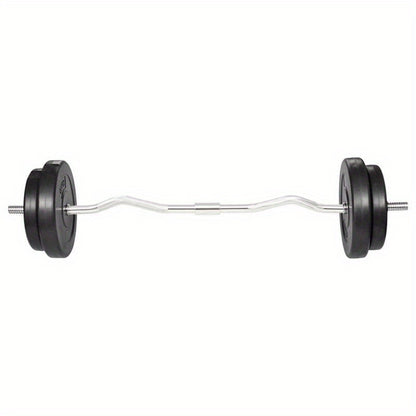 Halterstang – Curlstang – Barbell – Fitnessstang – Verstelbare Halter – 30kg Gewicht – Ergonomisch Gebogen Koperlegering