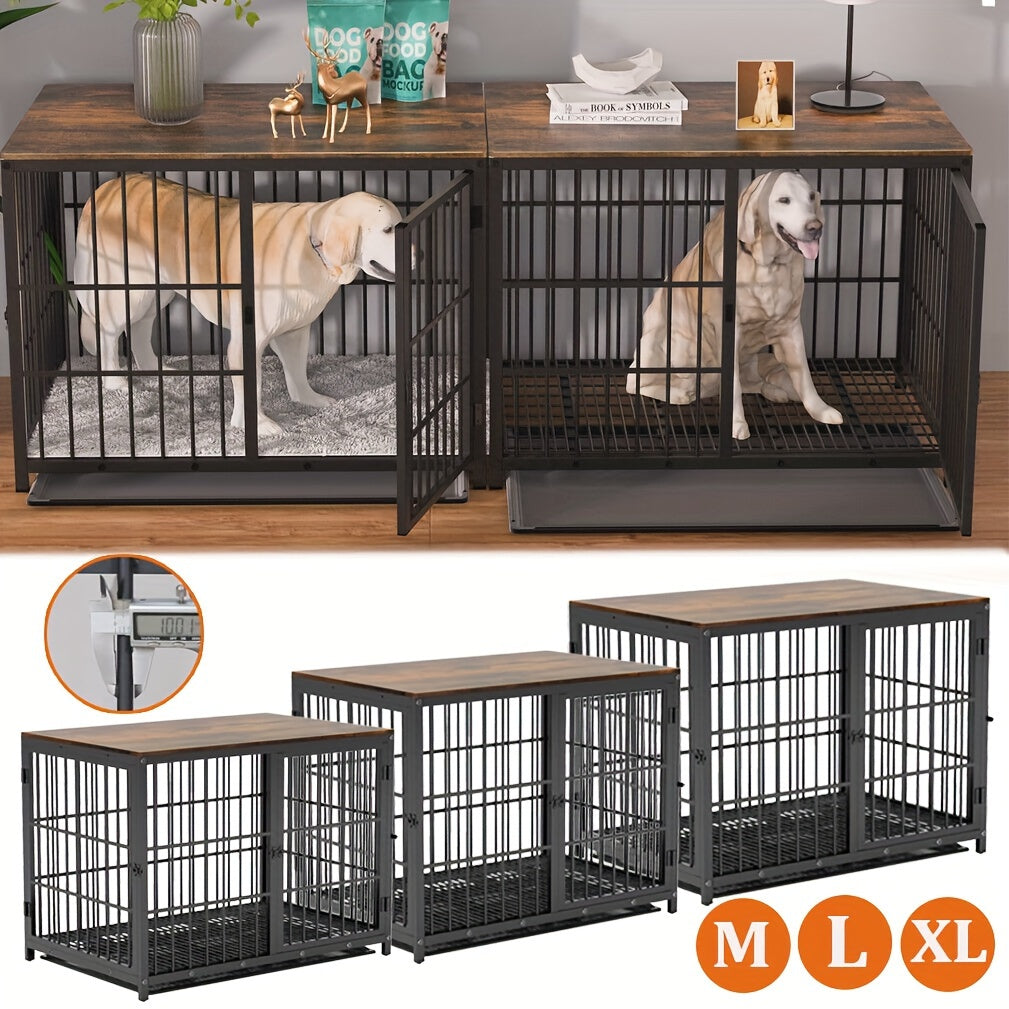 Hondenbench – Hondenkooi – Draagkooi – Reisbench – Hondenhok – XL Grote Honden – Stalen Frame Met Slotdeuren – Ventilatiepanelen En Uitneembare Lade