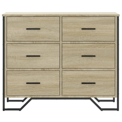Easy Assembly Modern Dresser - 4-Drawer Storage Cabinet with, Beige Oak Finish, Sturdy Legs - Space-Saving Organizer for Bedroom, Living Room, Office - Engineered Wood Construction (91x35.5x74.5cm) - Ideal for Small Apartment