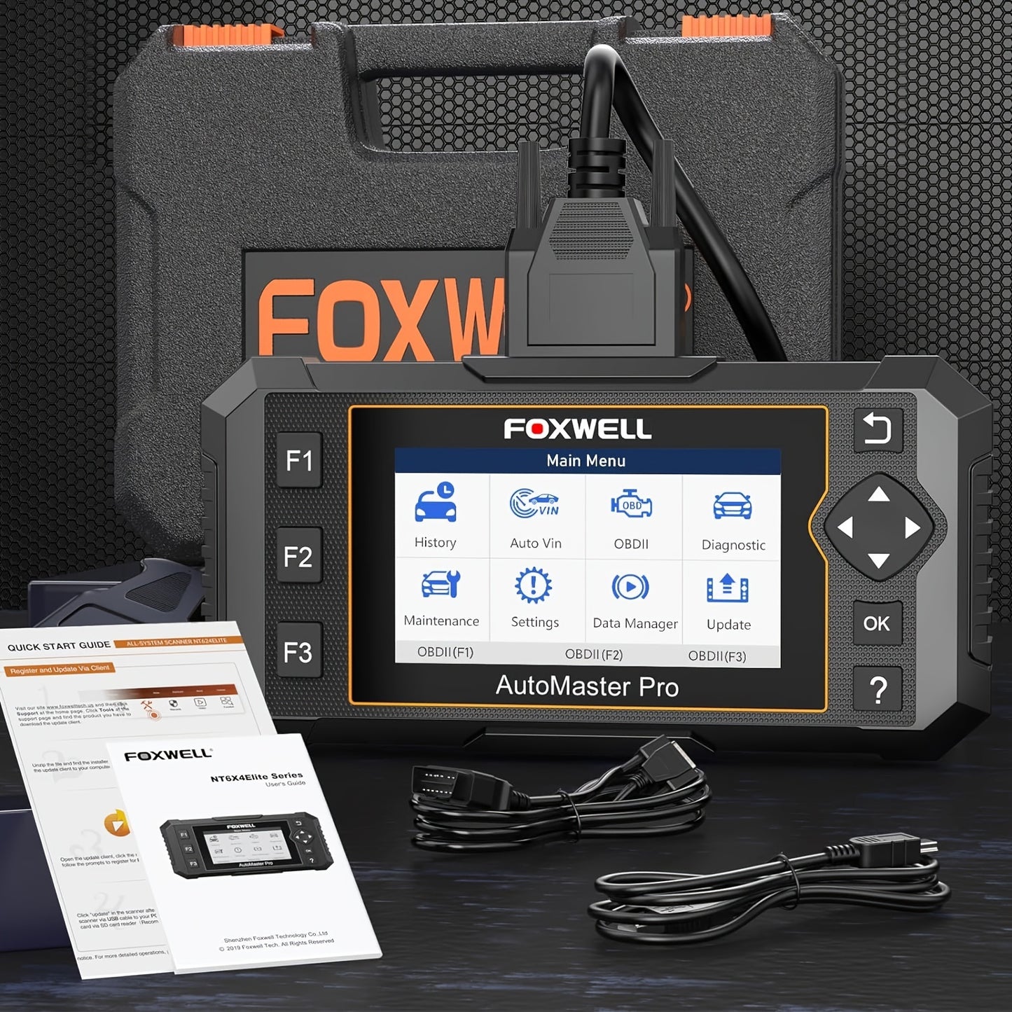 OBD2 Scanner – Diagnosetool Auto – Code Reader – Foutcode Scanner – Auto Diagnose – 4 Systemen Met 5 Servicefuncties – APK Rapport Exporteren