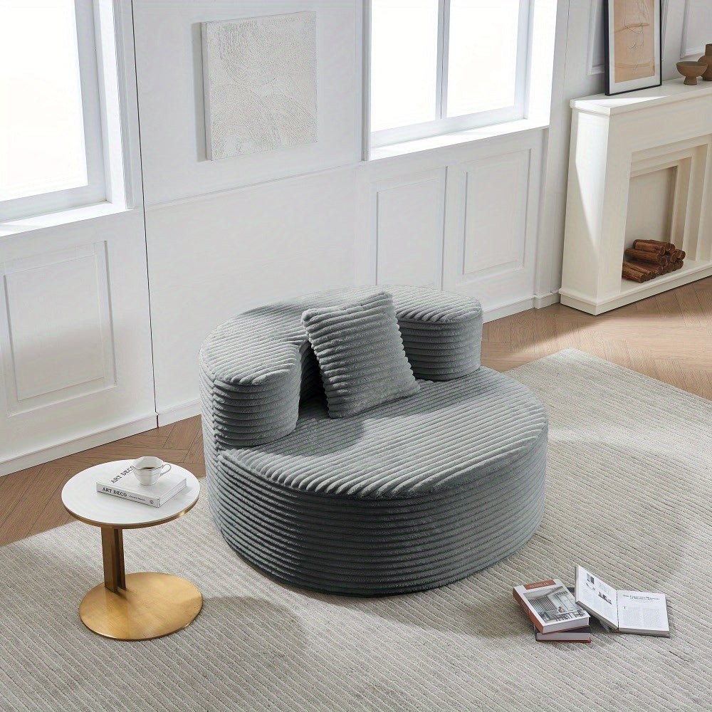 Zitzak – Zitzakstoel – Loungestoel – Fauteuil – Sfeerlamp – Corduroy Stof – Inclusief Kussen – Groot & Comfortabel
