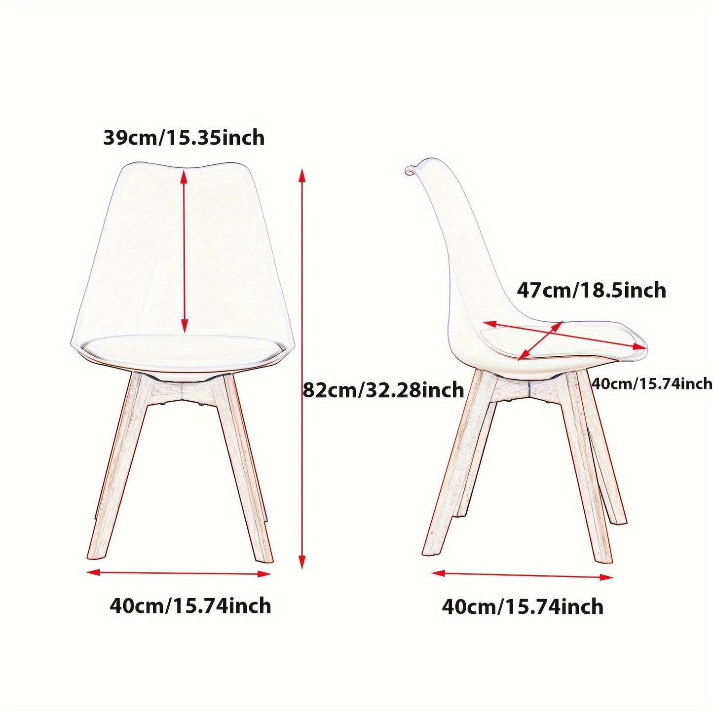 Eetkamerstoelen – Stoelen – Keukenstoelen – Bureaustoelen – Retro Stoelen – Licht Beige – Ergonomisch Ontwerp – Massief Beukenhout