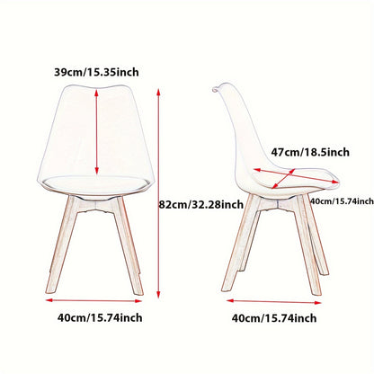 Eetkamerstoelen – Stoelen – Keukenstoelen – Bureaustoelen – Retro Stoelen – Licht Beige – Ergonomisch Ontwerp – Massief Beukenhout