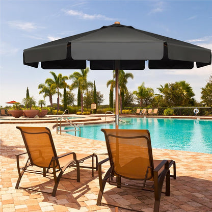 Parasol – Zonnescherm – Tuinparasol – Balkonparasol – Terrasparasol – 300 cm Diameter – Houten Frame Met UV-Bescherming – Kantelbaar 30°