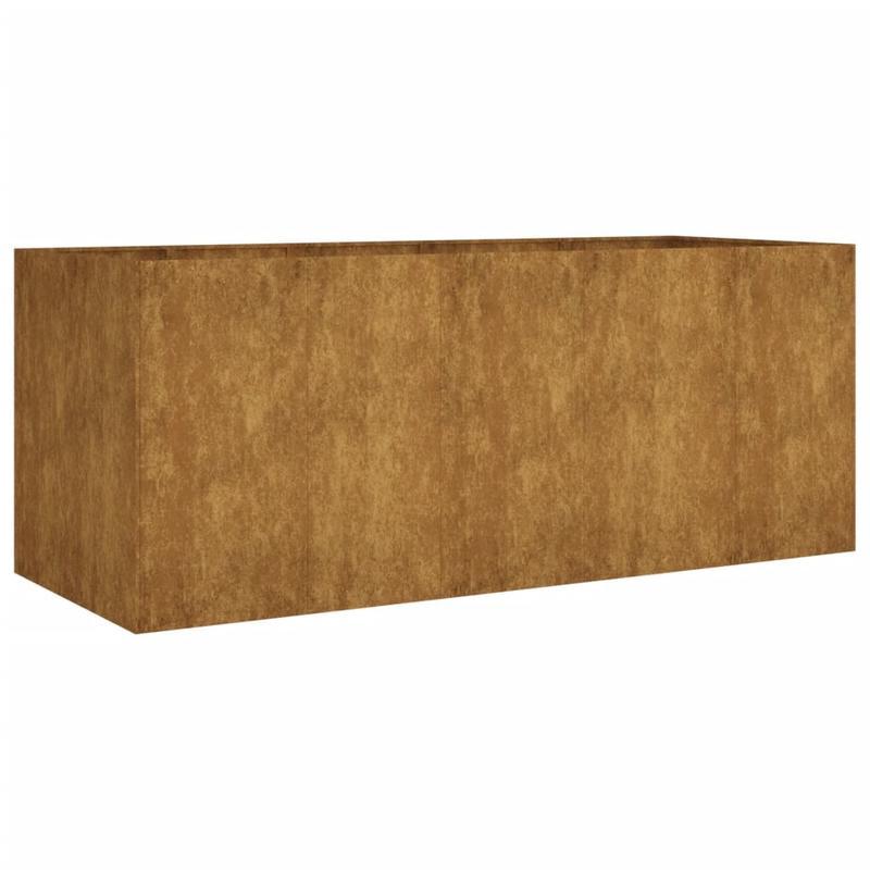 Plantenbak – Bloembak – Moestuinbak – Kweekbak – Bloempot – Verhoogd – Cortenstaal – 200x80x80 cm – Weerbestendig – Duurzaam