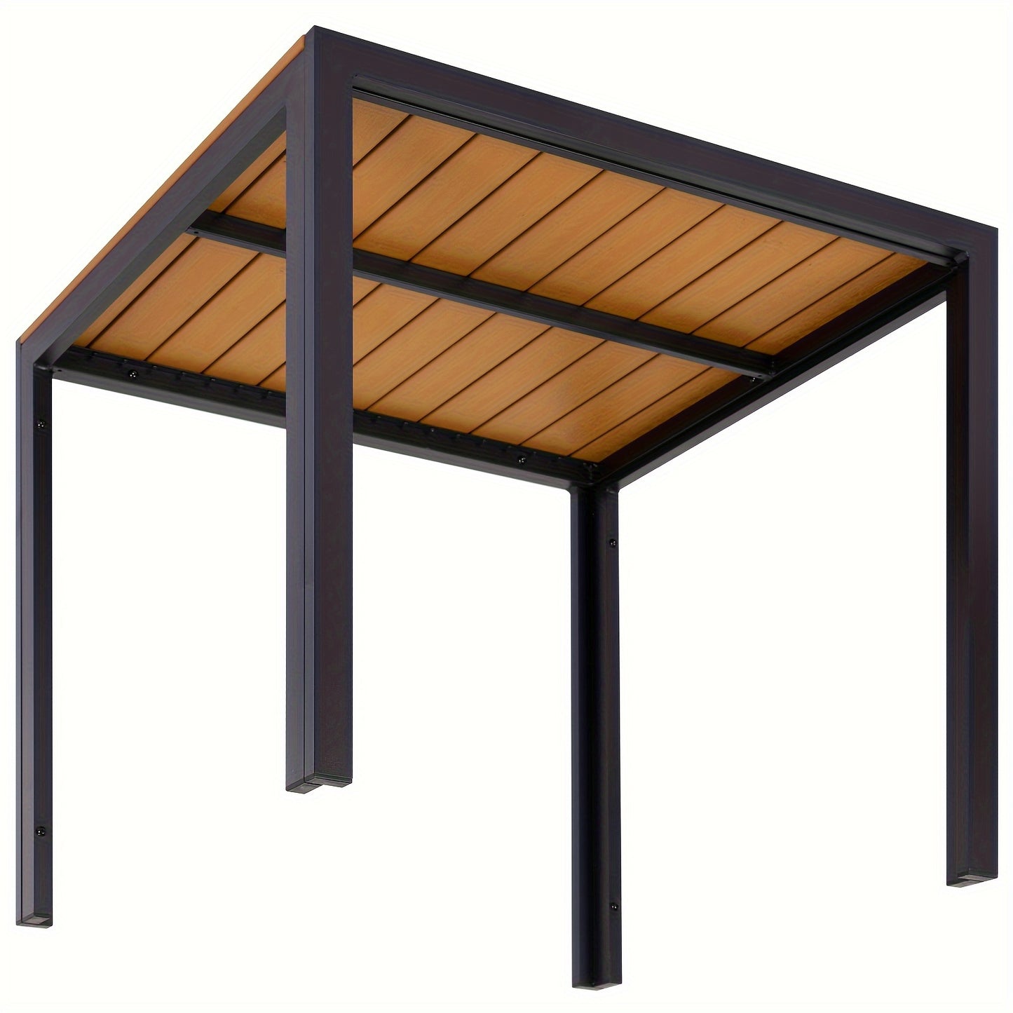 Tuinset Tafel – Balkontafel – Terrastafel – Patio Tafel – Buiten Tafel – Weerbestendig WPC – Aluminium Frame – 75x75 cm Vierkant – Antislip