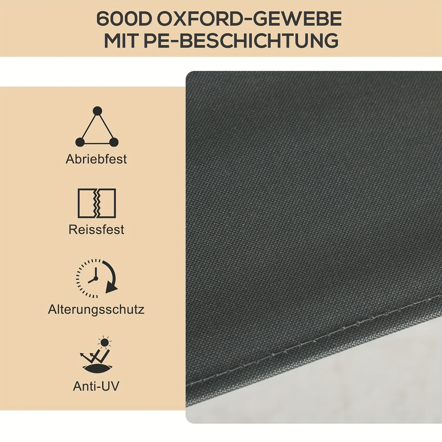 Lounge Stoel – Inklapbare Stoel – Tuinstoel – Strandstoel – Relaxstoel – Set Van 2 – Stevig Stalen Frame – Donkergrijs Met Houten Look