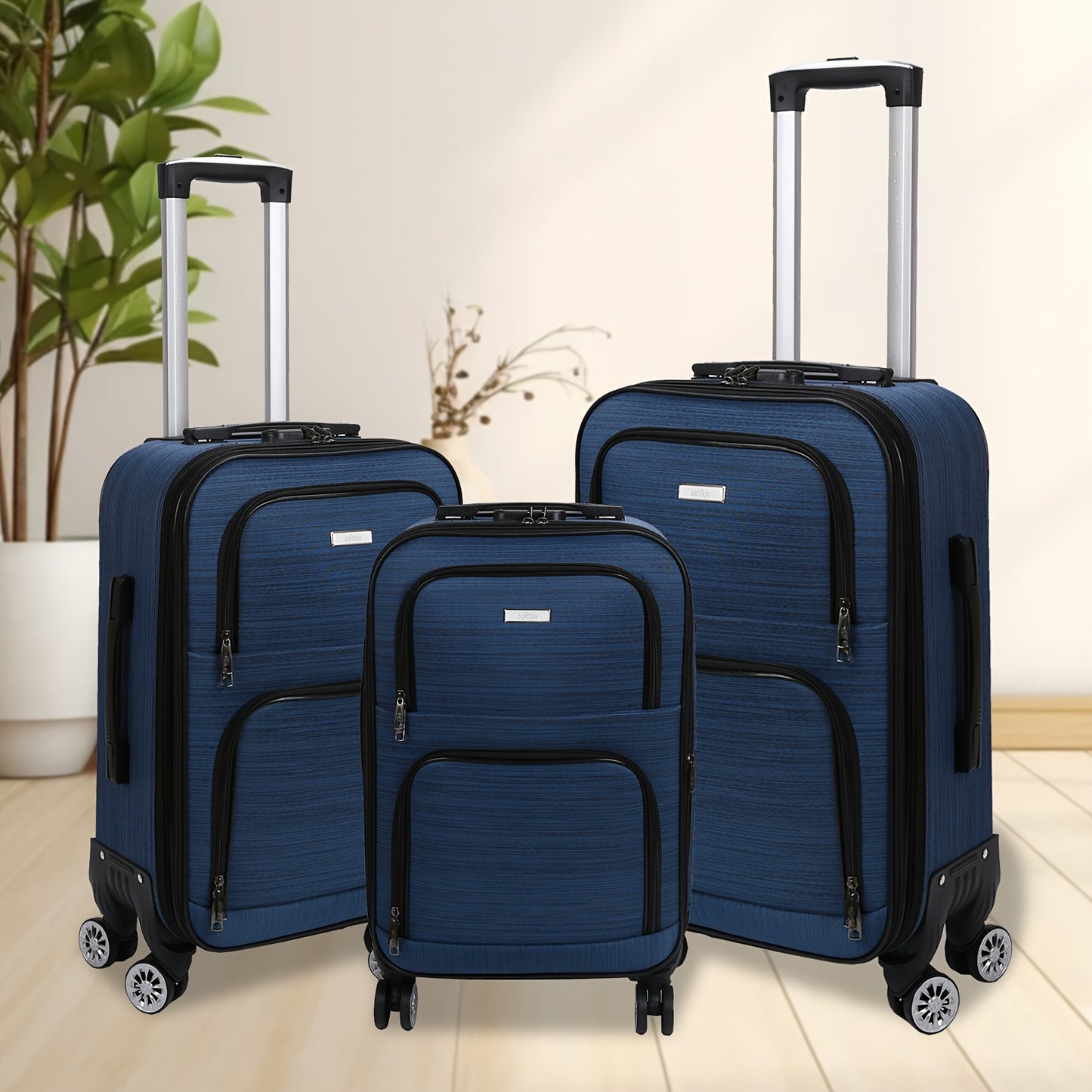 Kofferset – Reiskoffer Set – Trolley – Bagage Set – Handbagage Koffer – TSA Combinatieslot – 20% Uitbreidbaar – 360° Zwenkwieltjes – Verstelbare Trekstang – Duurzaam Oxford Materiaal – Slimme Indeling