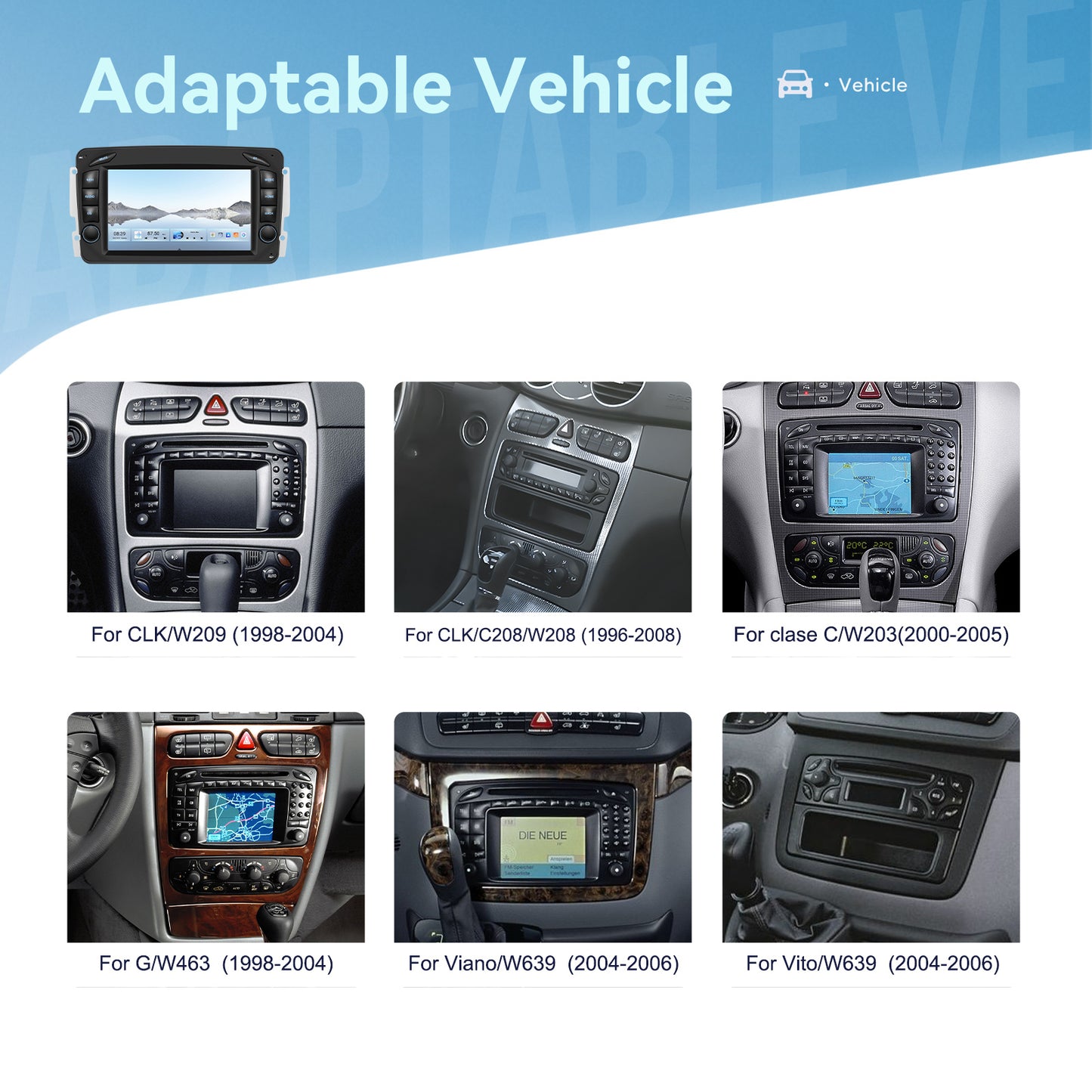 Android Autoradio – Multimedia Systeem – Navigatie Unit – Touchscreen Radio – 7 Inch HD – 8-Core Processor – 4GB RAM + 64GB Opslag – Wireless CarPlay & Android Auto – Inclusief Achteruitrijcamera en Microfoon