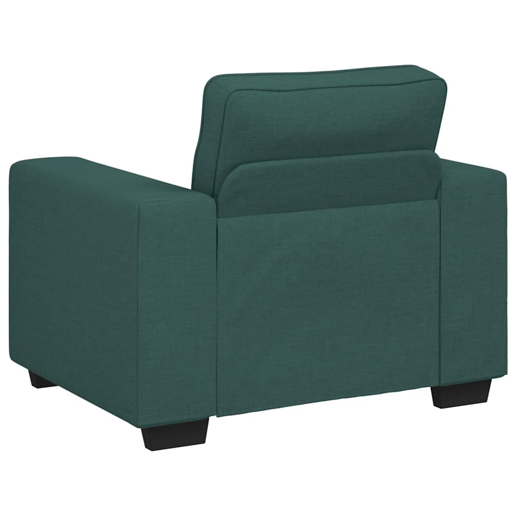 Bankenset – Sofa – Sitzbank – Lounge Zitset – Woonkamerbank – Polyester Bekleding – Stevig Metaal En Houten Frame – Comfortabele Zitting – Brede Armleuningen – Groen