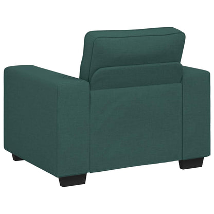 Bankenset – Sofa – Sitzbank – Lounge Zitset – Woonkamerbank – Polyester Bekleding – Stevig Metaal En Houten Frame – Comfortabele Zitting – Brede Armleuningen – Groen