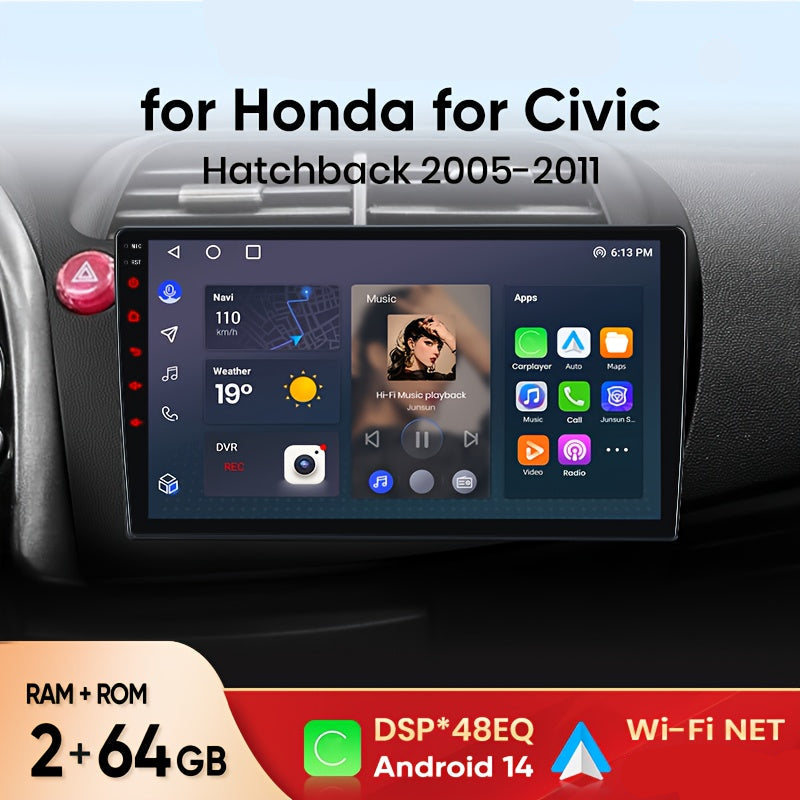 Multimedia Speler – Autoradio – Navigatiesysteem – Smart Radio – 2DIN Speler – 9-inch IPS Scherm – Draadloze Android Auto – Ingebouwde GPS Met Offline Kaarten