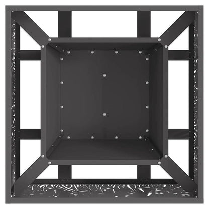Vuurkorf – Vuurschaal – Buitenhaard – Terrashaard – Tuinhaard – Zwart Metaal – 60x60x30 cm – Duurzaam & Draagbaar