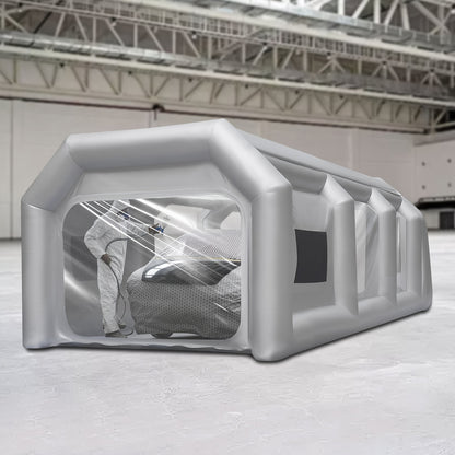 Spuitcabine – Spuitverf Tent – Verfspuitcabine – Spuittent – Verf Shelter – Opblaasbaar – Ruime Werkruimte – Oxford Stof & PVC Frame – Ventilatiesysteem & Snelle Installatie